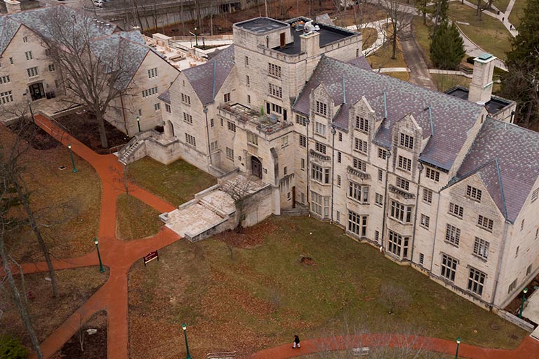 Aerial view Morrison Hall